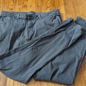 George Slim Fit Grey Chino Pants, Size 36w32L